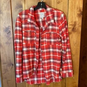 Button down flannel shirt